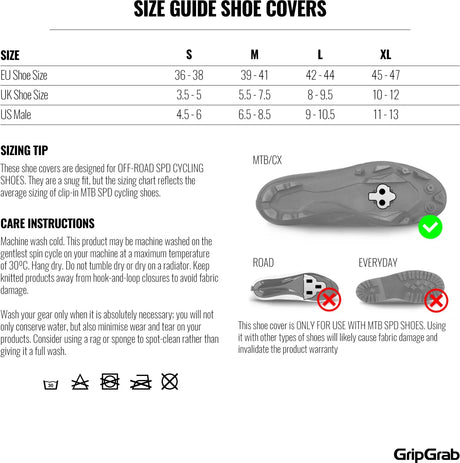 GripGrab Explorer Waterproof Gravel Shoe Covers - Simple Bike Store