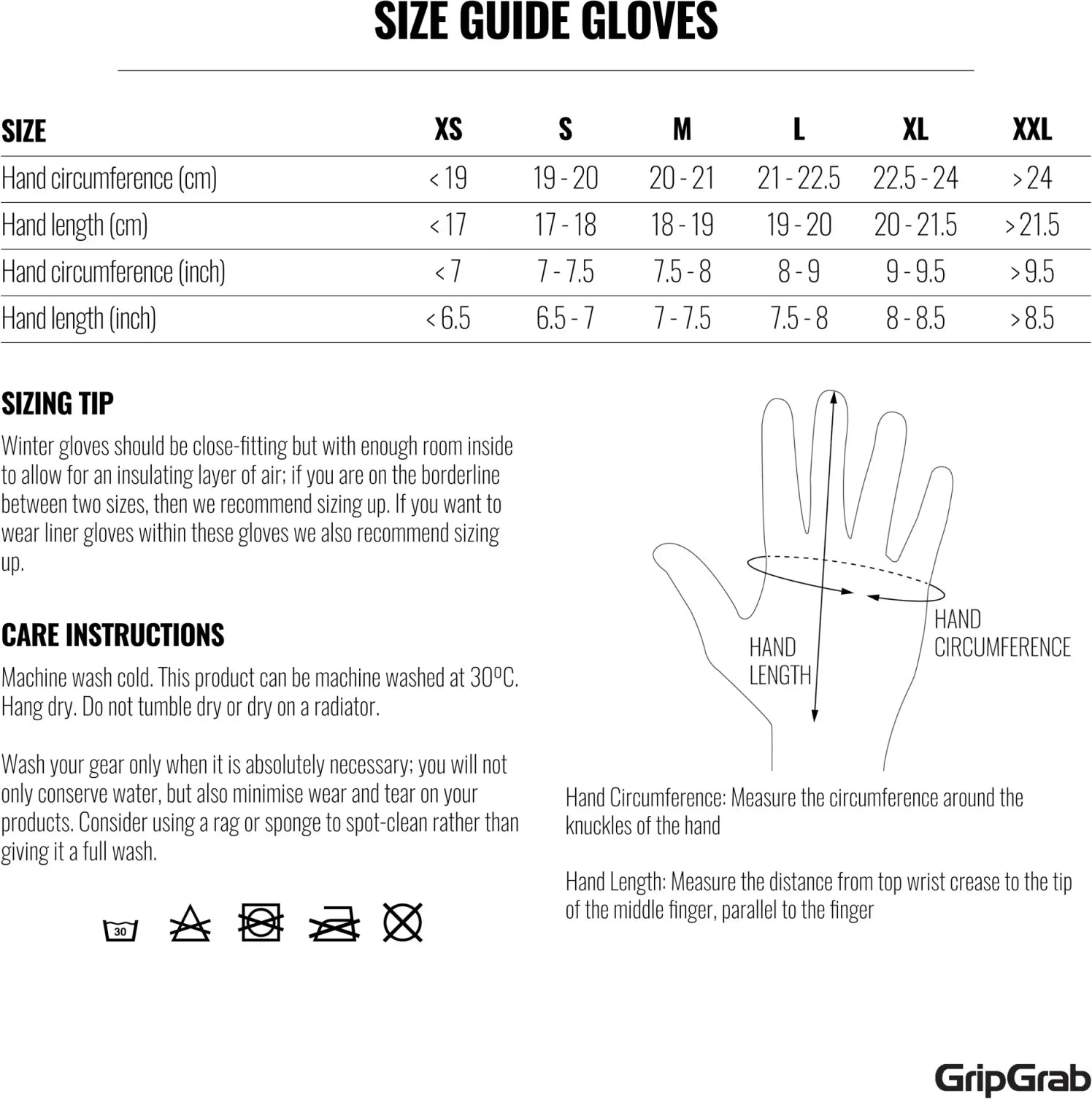 GripGrab Windster 2 Windproof Winter Gloves - Simple Bike Store