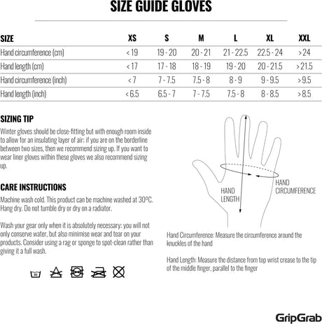 GripGrab Windster 2 Windproof Winter Gloves - Simple Bike Store