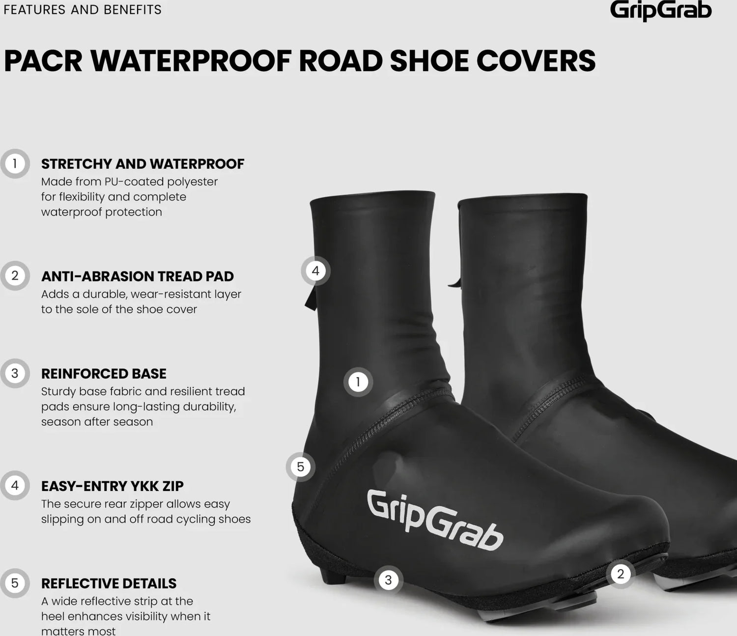 GripGrab Waterproof Road Shoe Covers - Simple Bike Store