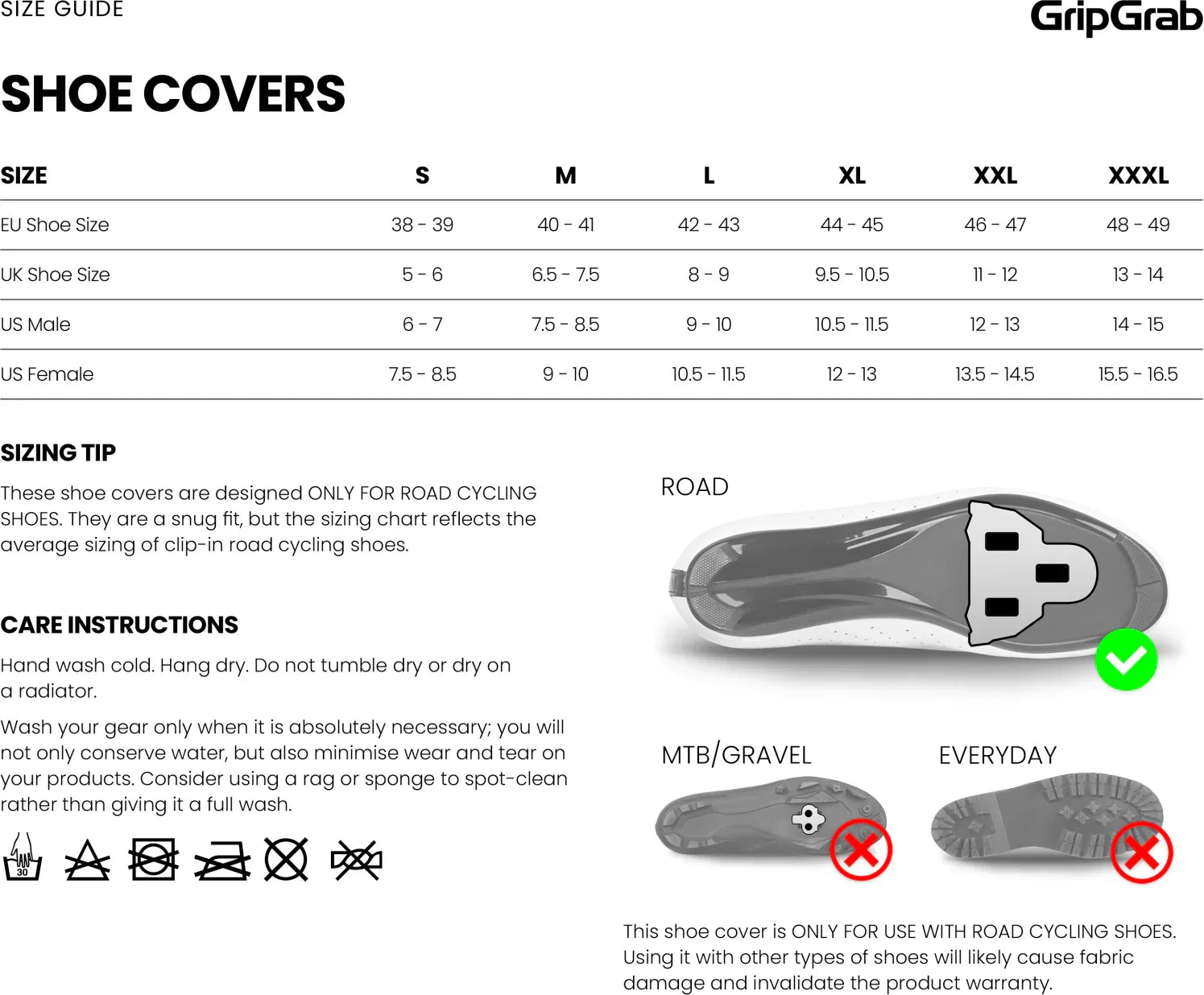 GripGrab Waterproof Road Shoe Covers - Simple Bike Store