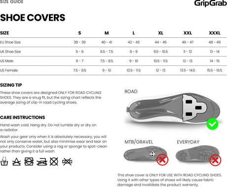 GripGrab Waterproof Road Shoe Covers - Simple Bike Store