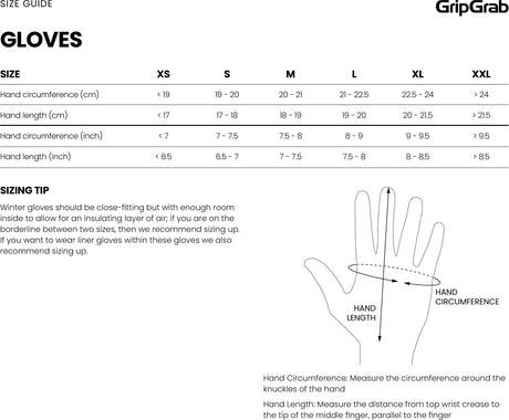 GripGrab Ride 2 Windproof Winter Gl - Simple Bike Store