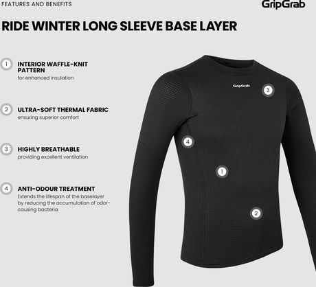 GripGrab Ride Winter Long Sleeve Base Layer - Simple Bike Store