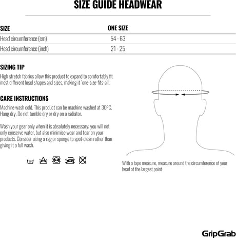 GripGrab Thermo Hi-Vis Spring-Autum Skull Cap - Simple Bike Store