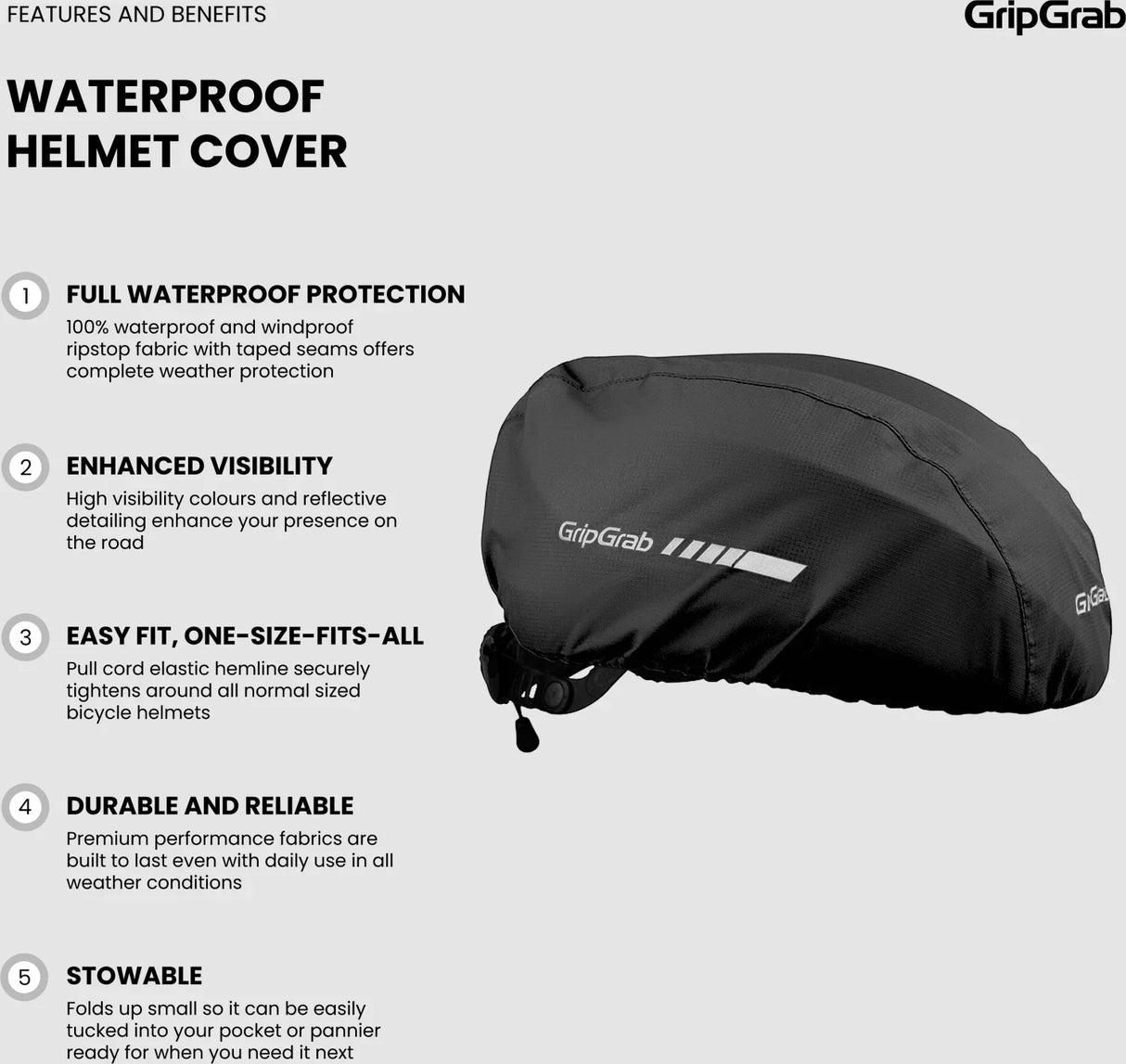 GripGrab Waterproof Helmet Cover - Simple Bike Store