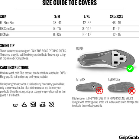 GripGrab Hi-Vis Windproof Road Toe Covers - Simple Bike Store