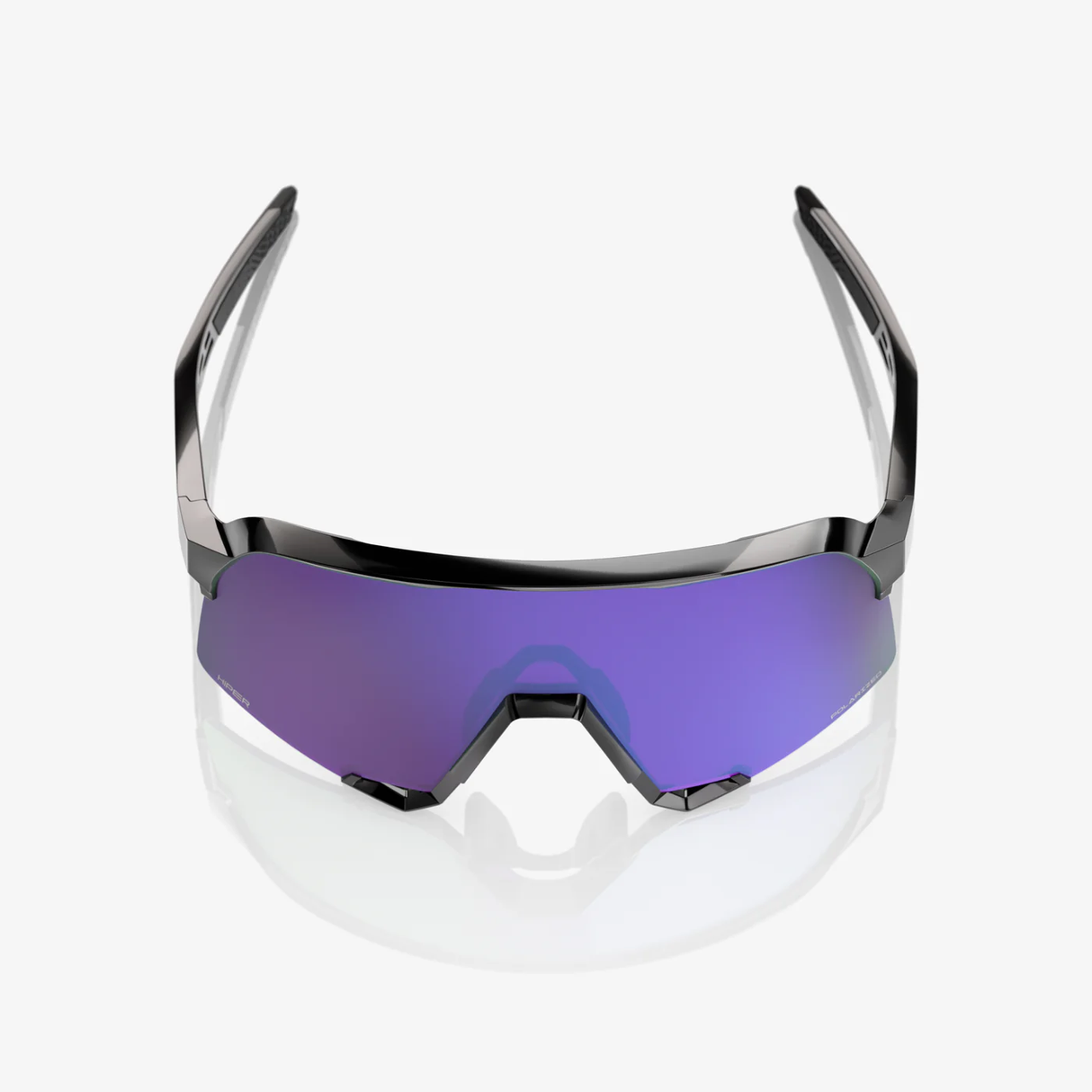 100% - S3 Polished Black HiPER® Polarized Lavender Mirror Lens