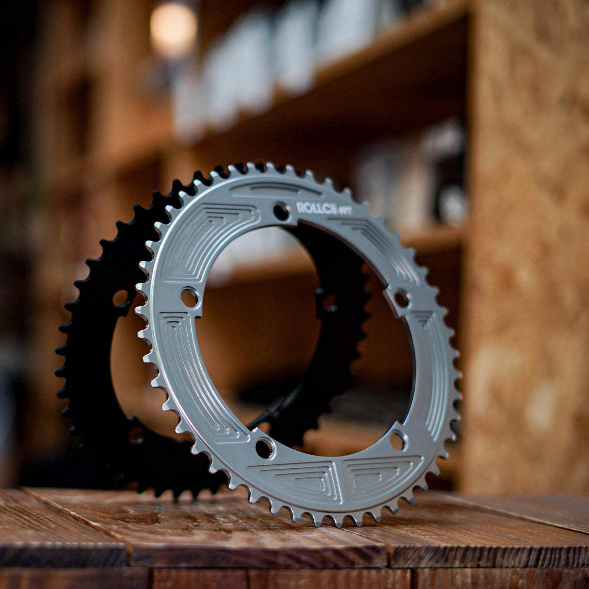 Veloci ROLLCii Gradient Track Chainring BCD144