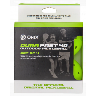 Onix Dura Fast-40 Pickleballs 4pack, Neon Green