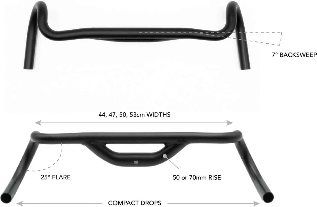 Redshift Handlebar Top Shelf 70mm Rise - Simple Bike Store