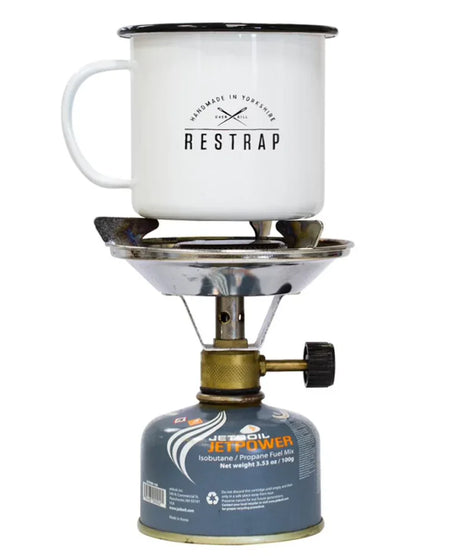 Restrap Enamel Mug White 20oz - Simple Bike Store
