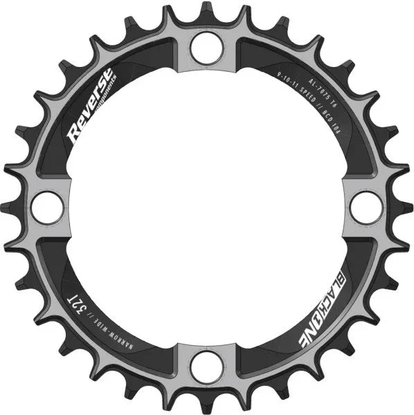 Reverse Chaninring Black One Narrow-Wide - Simple Bike Store