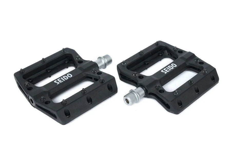 Seido Flanger Pedals Black - Simple Bike Store