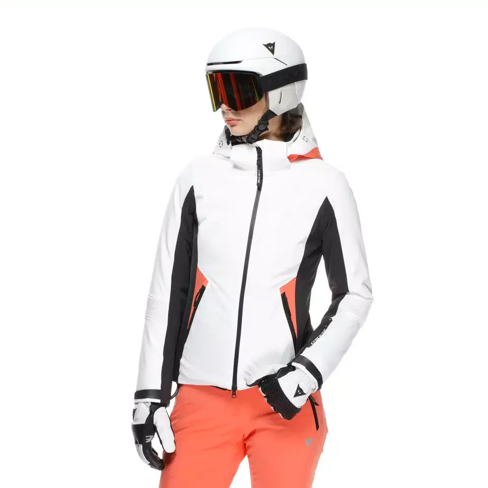 DAINESE jacket Speed Demon Lab Domeair Pro WMN white/stretch limo/coral