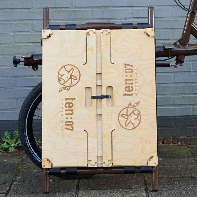 Ten07 Wooden Folding Box with Rain Cover - Simple Bike Store
