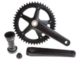 BLB Notorious Track Crankset - Black - Simple Bike Store