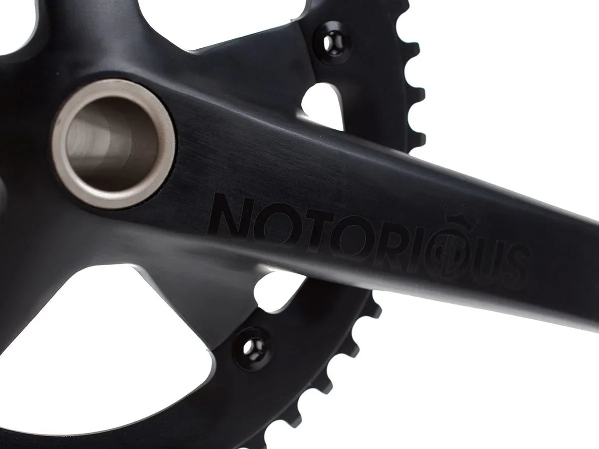 BLB Notorious Track Crankset - Black - Simple Bike Store