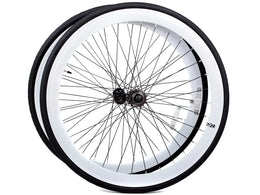 6KU Wheelset 700C White - Simple Bike Store