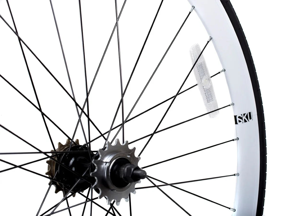 6KU Wheelset 700C White - Simple Bike Store