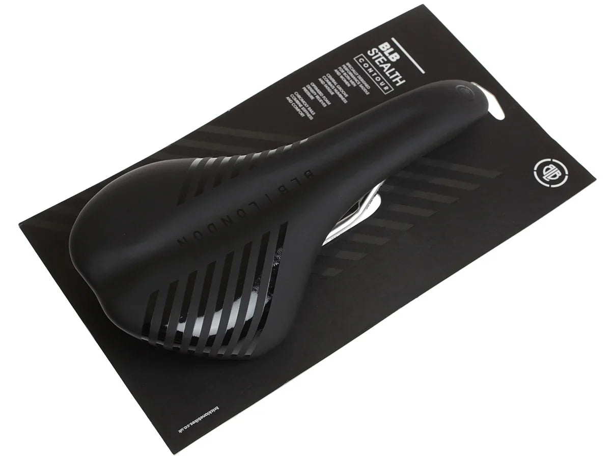 BLB Stealth Contour Saddle - Matte Black - Simple Bike Store