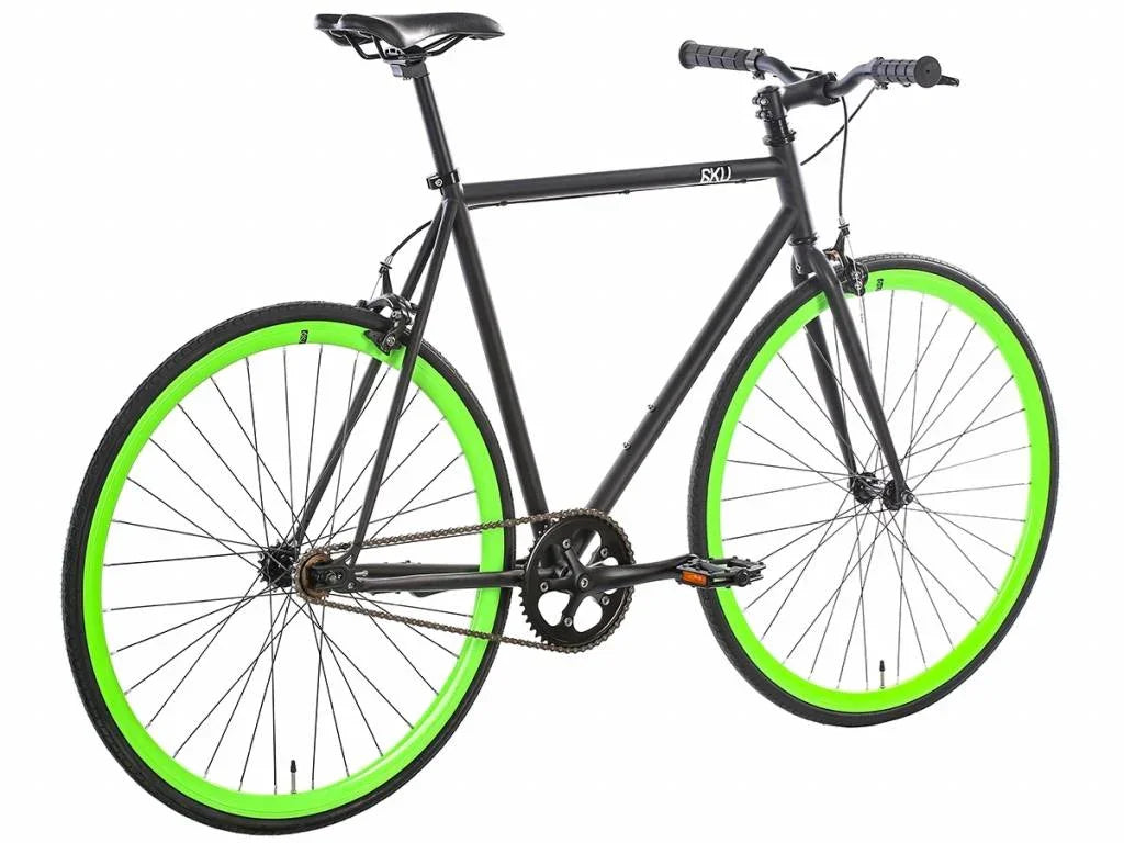 single rennrad 6KU Fixie & Speed Bike AG:7 Gänge Gebrauchte Kettler Enduro Bike Color:Black (Zipper & Mesh)