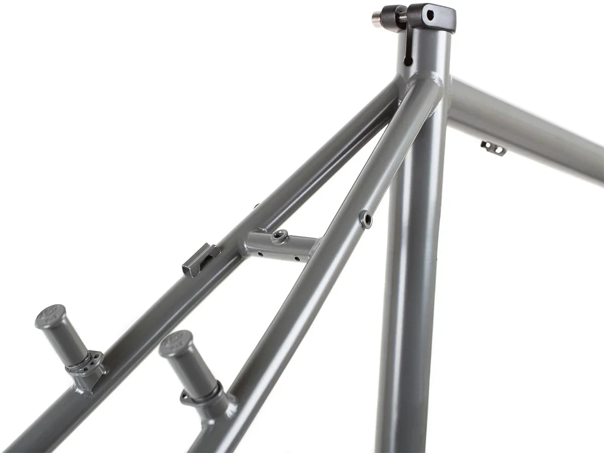 BLB Hitchhiker Frameset - Satin TI Grey - Simple Bike Store