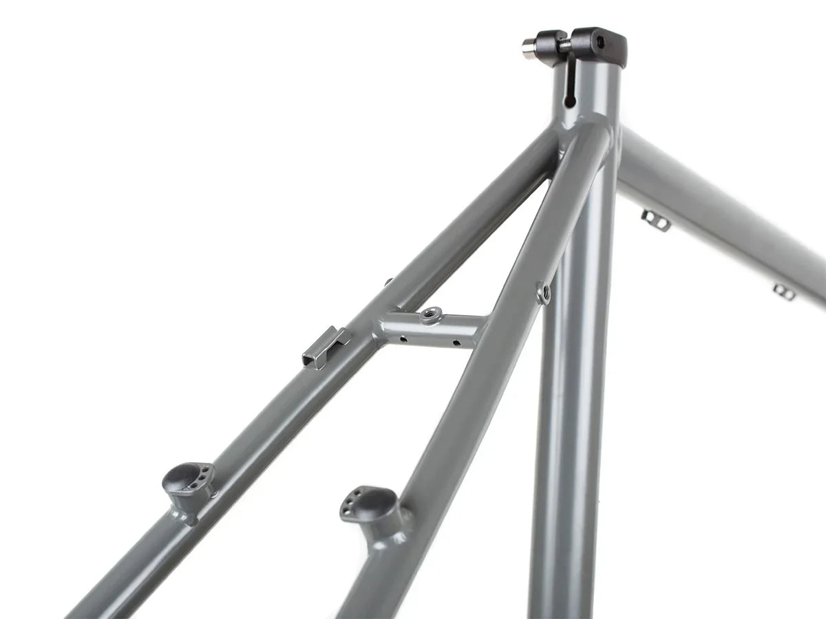 BLB Hitchhiker Frameset - Satin TI Grey - Simple Bike Store