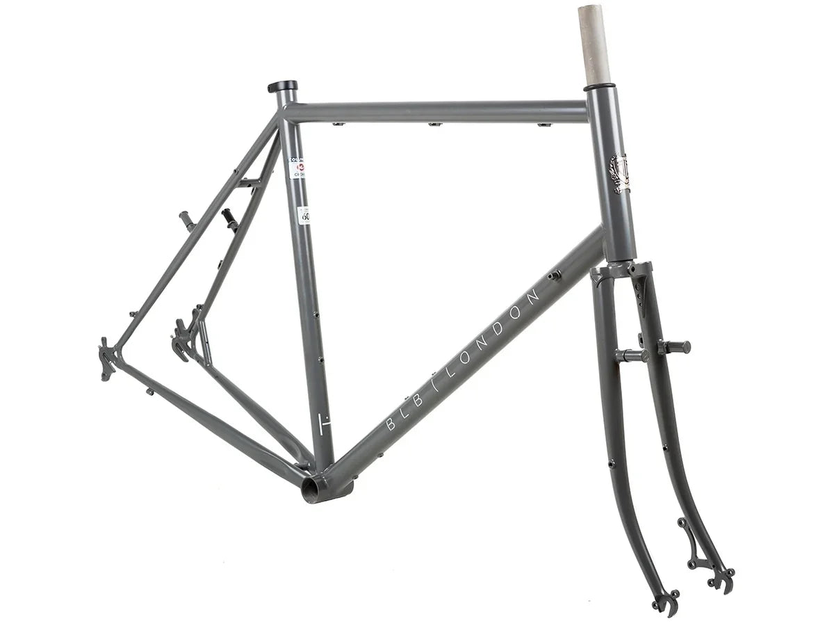 BLB Hitchhiker Frameset - Satin TI Grey - Simple Bike Store