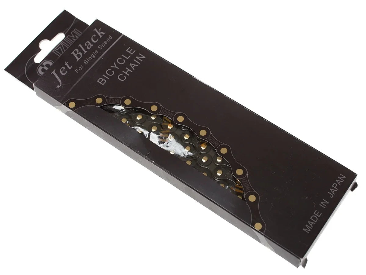 Izumi Jet Black Track Chain - Black - Simple Bike Store