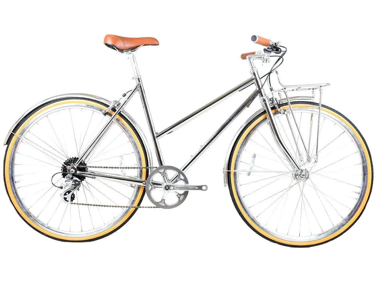 BLB Butterfly 8spd Town Bike - Chrome - Simple Bike Store