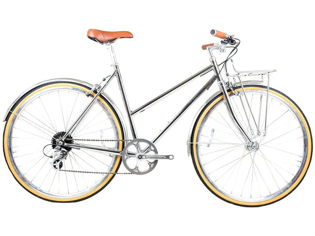 BLB Butterfly 8spd Town Bike - Chrome - Simple Bike Store