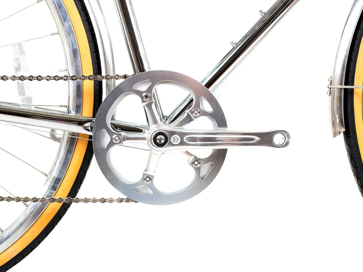 BLB Butterfly 8spd Town Bike - Chrome - Simple Bike Store