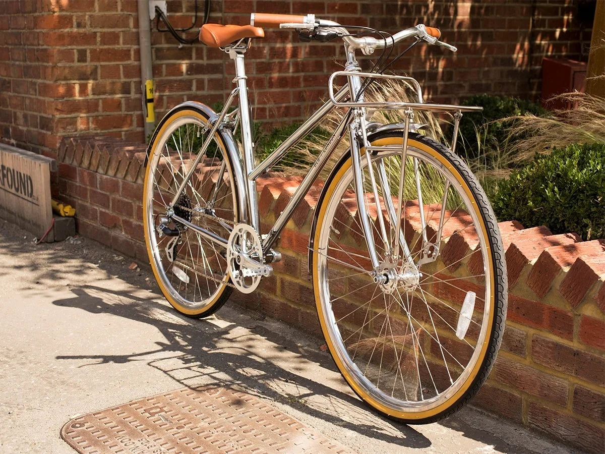 BLB Butterfly 8spd Town Bike - Chrome - Simple Bike Store
