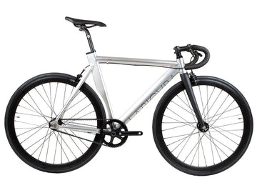 BLB La Piovra ATK Fixie & Single Speed Bike - Polished Silver - Simple Bike Store