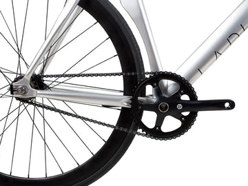 BLB La Piovra ATK Fixie & Single Speed Bike - Polished Silver - Simple Bike Store
