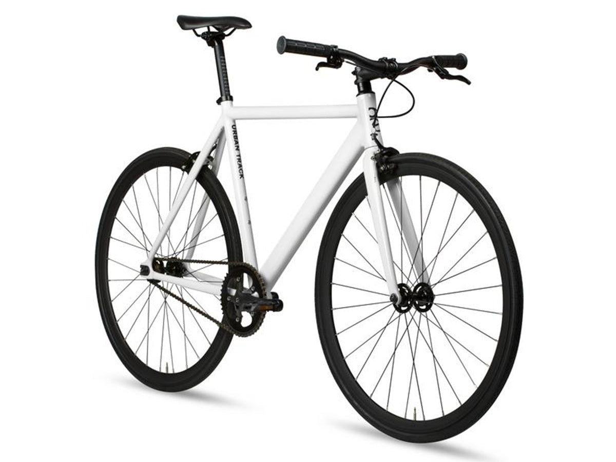 6KU Track Fixie & Single Speed Bike - White - Simple Bike Store