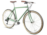 6KU Odyssey 8spd City Bike - Silverlake Green - Simple Bike Store