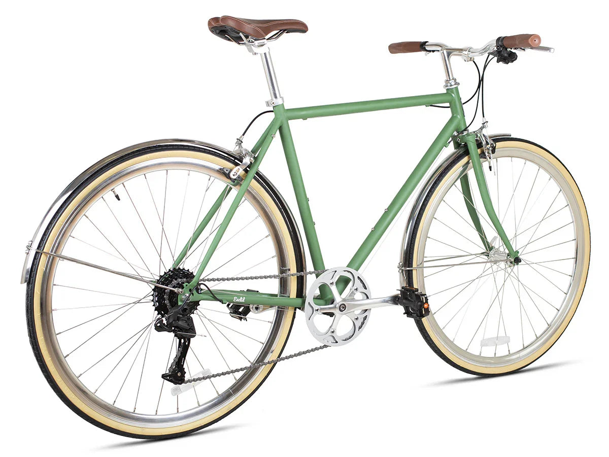 6KU Odyssey 8spd City Bike - Silverlake Green - Simple Bike Store