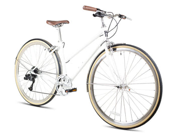 6KU Odessa 8spd City Bike - Coney White - Simple Bike Store