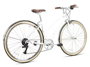 6KU Odessa 8spd City Bike - Coney White - Simple Bike Store