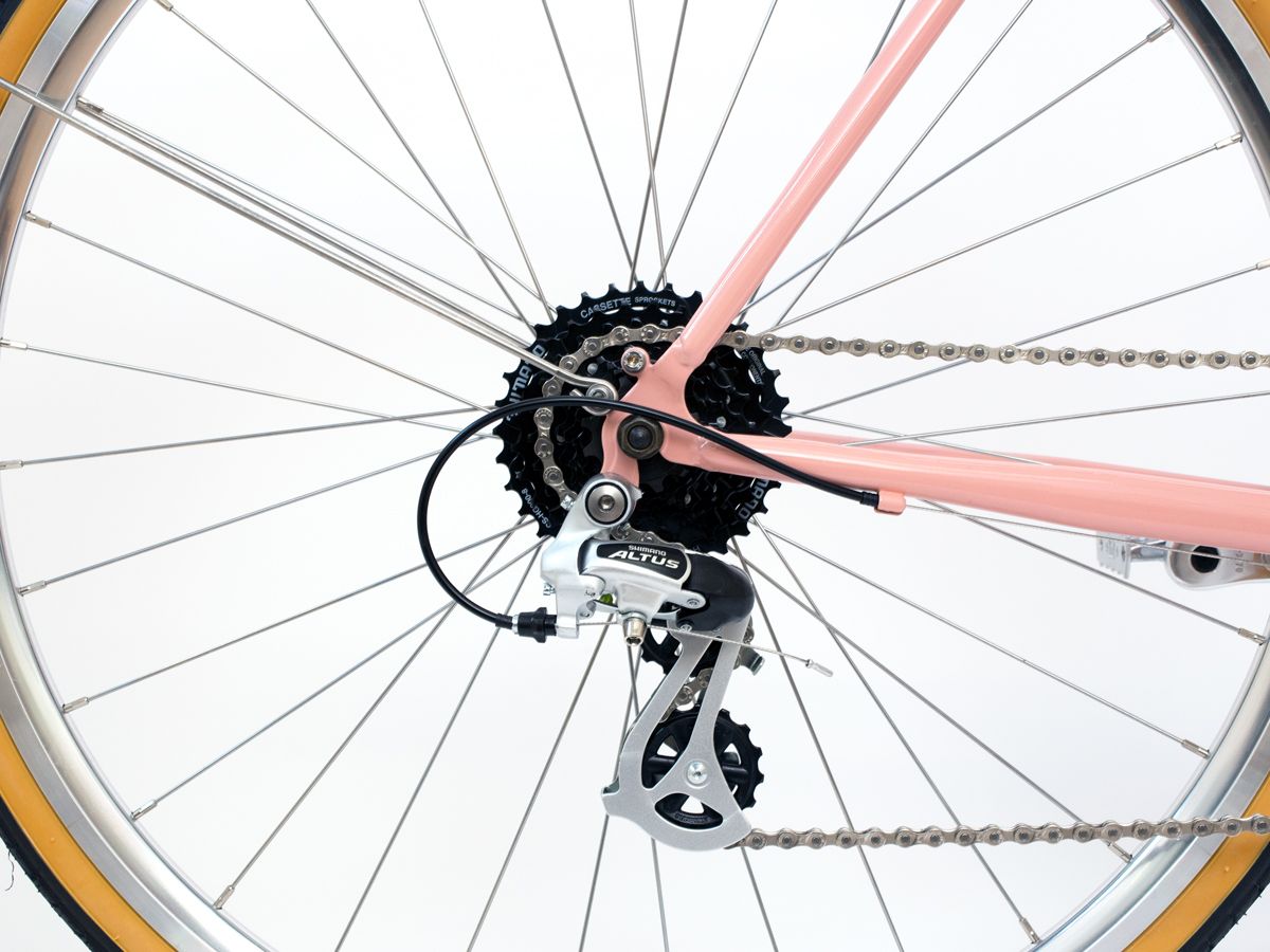 BLB Sommerfugl 8 gear Bycykel - Støvet Lyserød