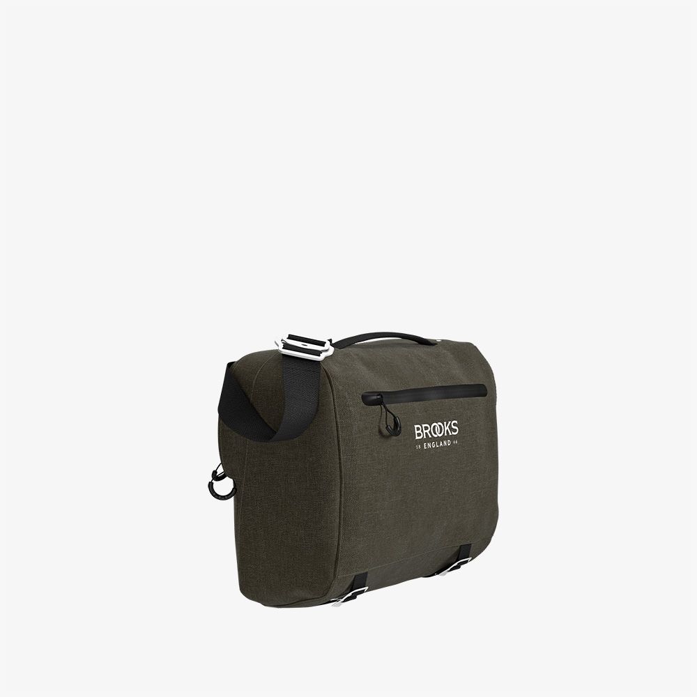 Brooks handlebar Bag / Scape Handlebar Compact Bag Mud Green 10L – Simple Bike Store