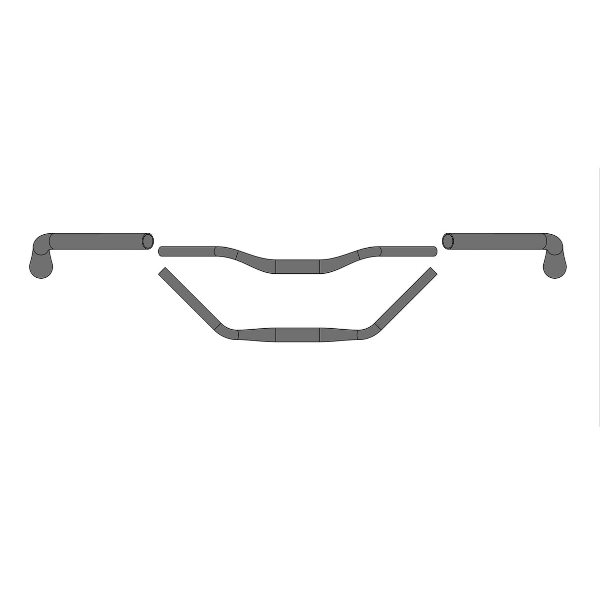 Ergotec Trekking Handlebar 31.8mm - Black - Simple Bike Store
