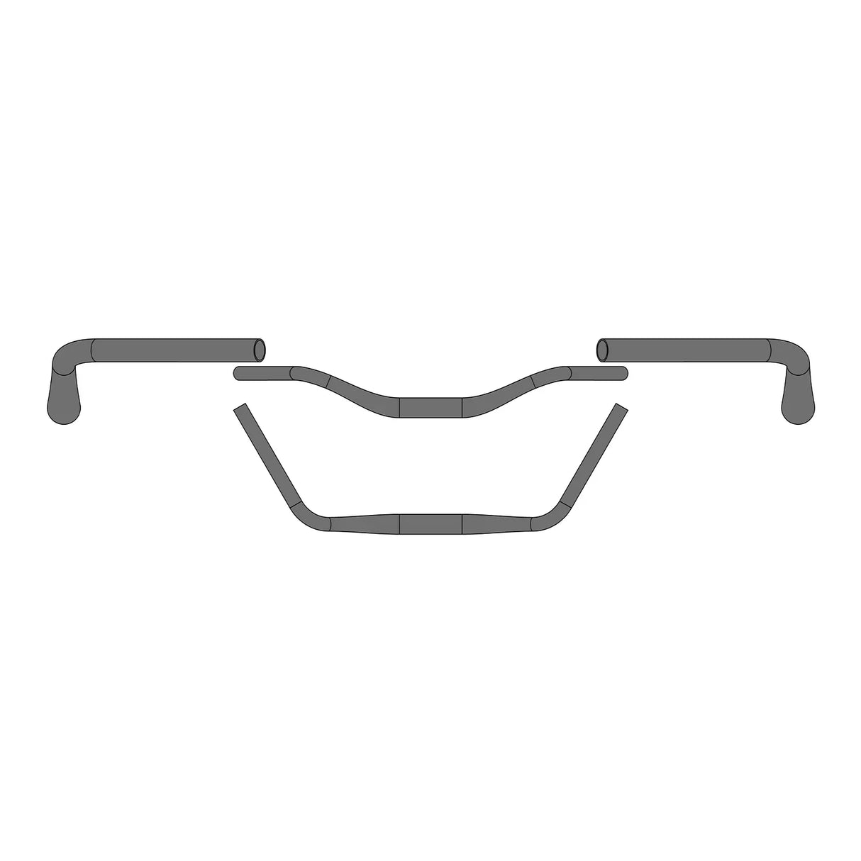 Ergotec Handlebar "Moon Cruiser" - 31.8mm - Polished Silver - Simple Bike Store