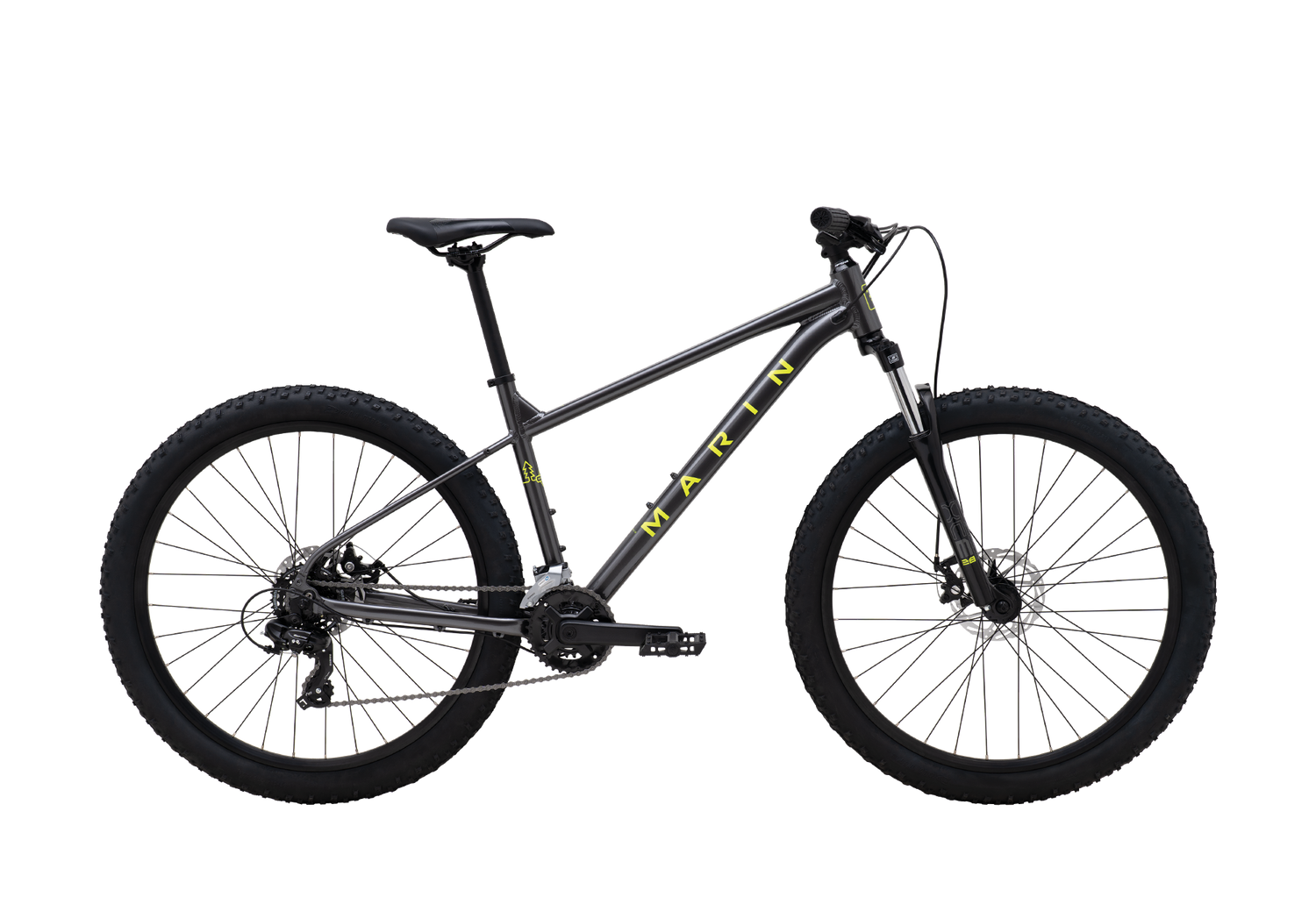 marin mountainbike Marin Bolinas Ridge 1 Charcoal Yellow / Large