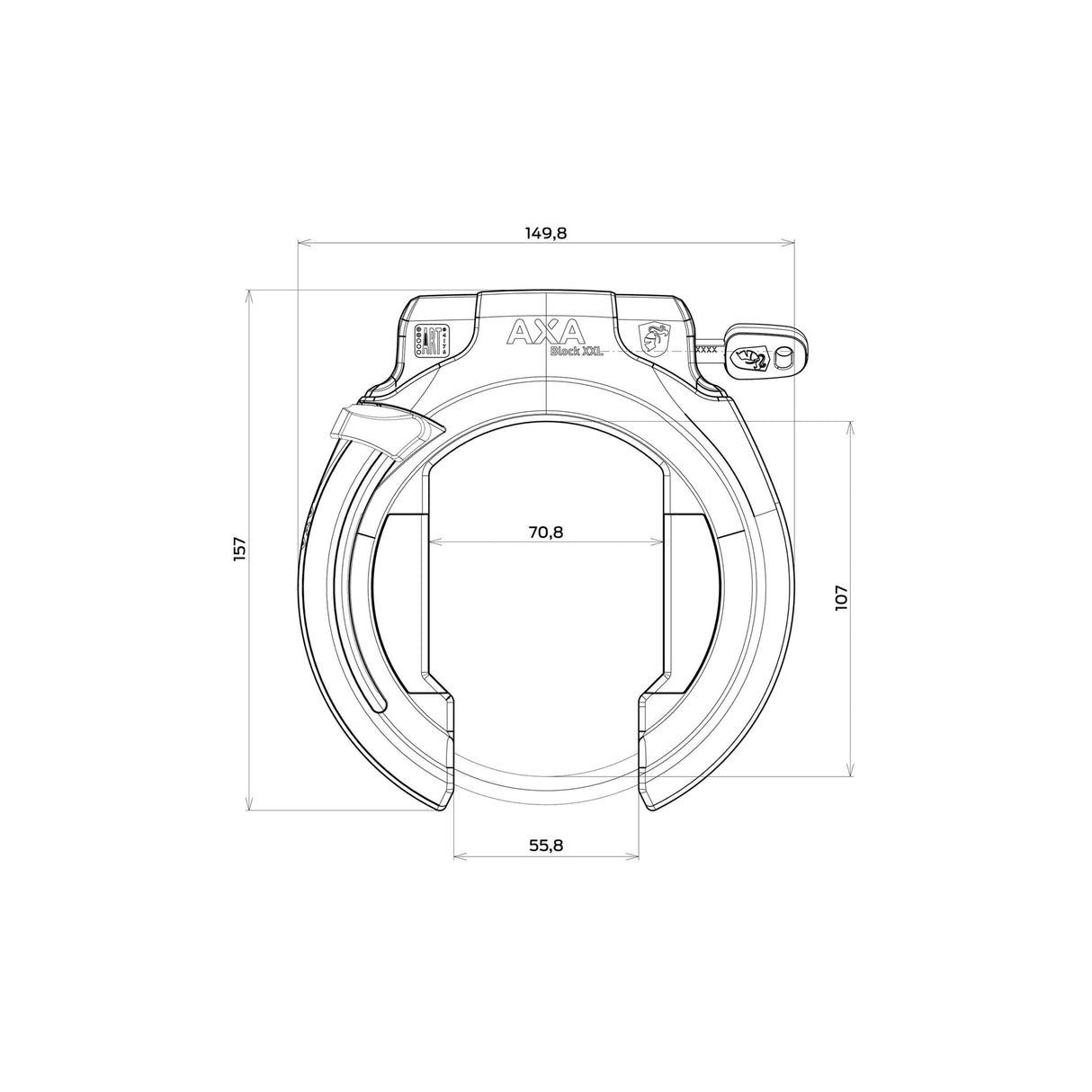 Axa frame lock Block XXL