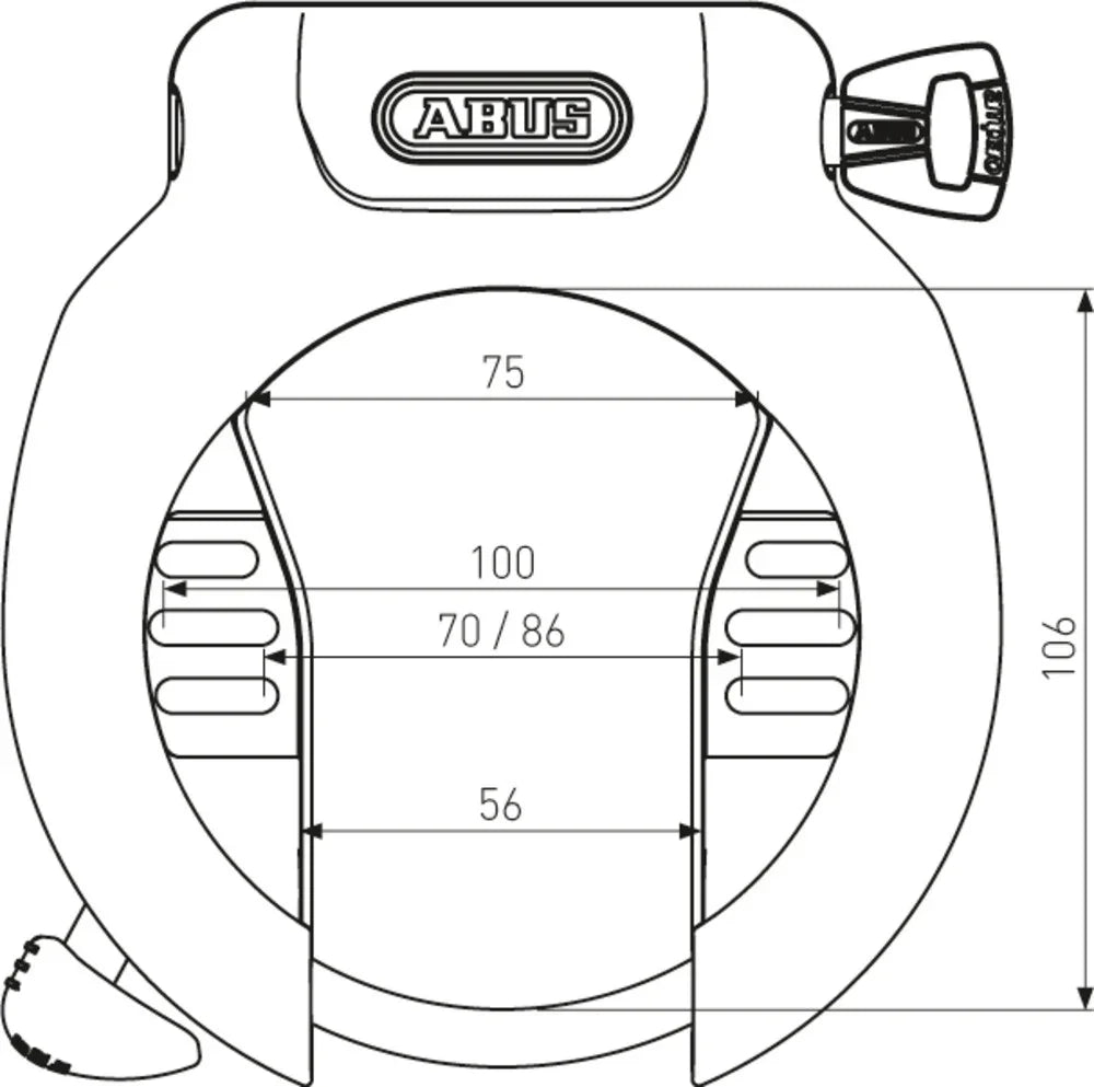 Abus Amparo 4750SL Ring Lock - Simple Bike Store