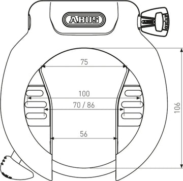 Abus Amparo 4750SL Ring Lock - Simple Bike Store