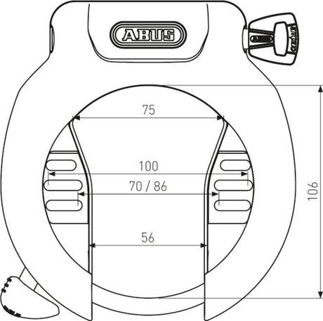 Abus Amparo 4750SL Ring Lock - Simple Bike Store